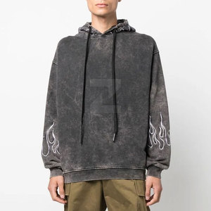 Sweats à capuche à faible quantité minimale de commande lavés à l'acide Meilleures bases à la mode Coton mélangé Séchage rapide Sweats à capuche lavés à l'acide - Product Image 3