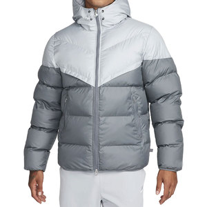 Chaquetas de Invierno Personalizadas para Hombre, con Frente de Lona, Cierre de Cremallera Transpirable, Logotipo Personalizado, Estilo Urbano Cálido - Product Image 1