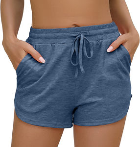 Ensemble de soutien-gorge de sport Fitness pour femmes hautes Short de yoga à séchage rapide Sous-vêtements vierges personnalisés Logo Bouton Respirant Taille haute Design - Product Image 2