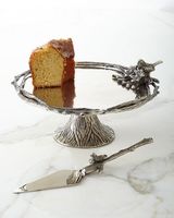 Juego de Soportes para Pastel con Diseño de Pájaro Estilo Rústico Antiguo con Servidor de Metal, Soporte Premium para Postres para Bodas, Eventos, Hogar y Panadería