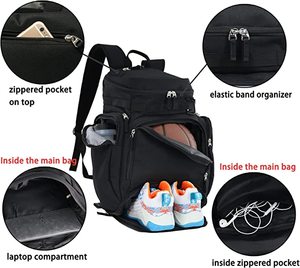 Sac à dos personnalisé pour basket-ball avec compartiment pour balles Sac de volley-ball football pour jeunes - Product Image 4