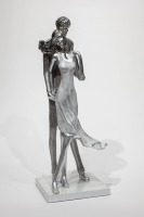 Sculpture Moderne en Fer, Figurine Statuette Métallique Artisanale, Design Géométrique, Écologique, Durable, Artistique, Décorative, Diwali