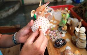 Vietnam Custom Eco-Friendly <b>Wooden</b> Seashell Animal Sculpture Toys for Home Wall Decor - Product Image 4