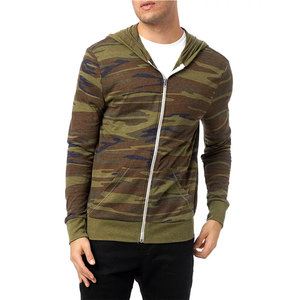 Haute qualité hommes 100% coton pleine fermeture éclair à capuche élégant léger vêtements de rue pour l'hiver confortable élégant pour une utilisation en extérieur - Product Image 1