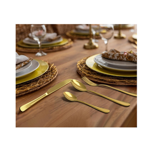 Juego de Cubiertos de Madera Maciza Moderna de Alta Calidad, Hechos a Mano, con Acabado Espejo, Personalizados y de Última Llegada - Product Image 1