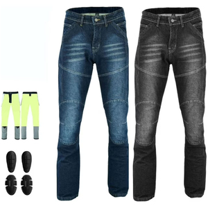 Pantalones Vaqueros de Motociclista para Hombre, Duraderos, con Protección, Certificación CE, Armadura Extraíble, Secado Rápido, Transpirables, de Seguridad para Conducir - Product Image 2
