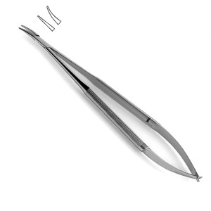 Portaagujas Barraquer de calidad Portaagujas Castroviejo Curvo sin longitud de bloqueo Portaagujas Castroviejo - Product Image 1