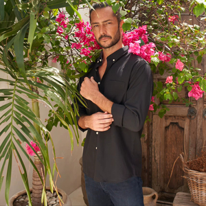 Camisa de Esmoquin Corporativa Unisex BEAM, Cuello Mao Sólido, 60% Algodón, 40% Tela Oxford, Un Bolsillo Lateral, Transpirable, Otoño - Product Image 4