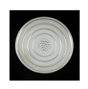 Sous-verre en acier personnalisé gravé au laser logo métal aluminium argent couleur sous-verre pour tasse - Product Image 1