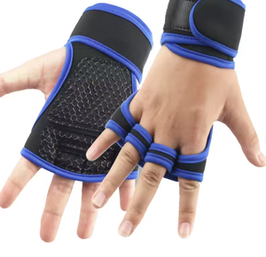 <b>Weight</b> Lifting Gym <b>Gloves</b> Full Finger Lace-Up Closure Wrist & Palm Protection Anti-Slip Grip for Sports & Fitness <b>Training</b> - Product Image 4