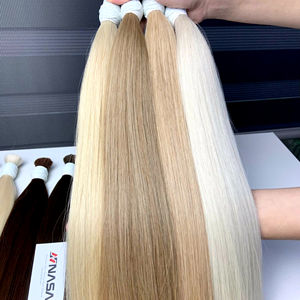Precio de fábrica 100% Virgen Remy Extensiones de cabello humano Onda natural Suave brillante Cabello a granel por La NASA HAIR VIETNAM - Product Image 1