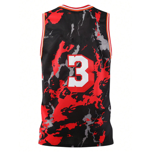Vêtements de basket-ball imprimés par sublimation en gros, vêtements de sport de haute qualité, respirants, grande taille, séchage rapide, évacuation de l'humidité, pour hommes - Product Image 2