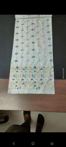 Tissu satiné de travail Daman lourd le plus demandé Matériau antistatique tricoté brodé de qualité supérieure pour Textile de maison de mariage de créateur - Product Image 4