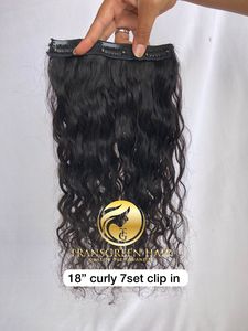 คลิปหยิกธรรมชาติ18นิ้วสำหรับต่อผมแบบดึงเส้นเดียวผมชาวอินเดีย - Product Image 5