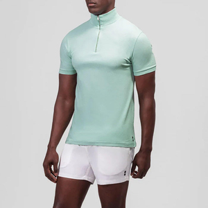 เสื้อถักสำหรับผู้ชายแขนสั้นคอปก, 210gsm ผ้าฝ้าย100% ปิเก้คอปกแบบลำลอง - Product Image 2