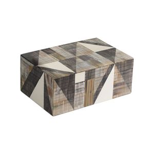 Hot Selling Geometric Design Decorative Box with Mop Inlay Elegant Storage Box for Home Decor and Organization - Product Image 1