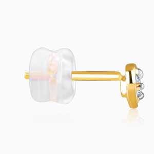 Bonitos Pendientes Corazón Diamante en Oro - Product Image 5