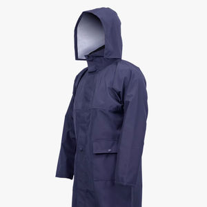 Unisex Waterproof Reusable Hooded <b>Overcoat</b> Long Trench Raincoat Windproof Breathable Lightweight Polyester Outdoor Use - Product Image 1