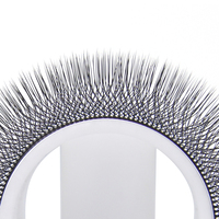 Votre marque personnalisée 0.07mm 7D W en forme de longue fibre synthétique naturelle sans cruauté doux Volume préfabriqué extension de faux cils