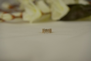 Anillo de diamante cultivado en laboratorio Premium 0,49 quilates corte redondo VS1 claridad IGI SGL certificado Oro rosa oro plata proveedor al por mayor - Product Image 2