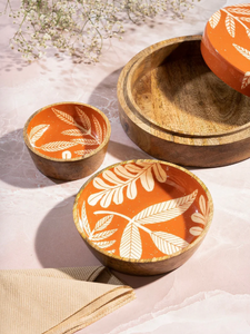 Bol en émail en bois naturel de haute qualité fait à la main jetable sûr servant des collations Desserts ustensiles de cuisine polyvalents Minimum 100pcs - Product Image 4