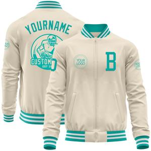 Vente en gros dans l'industrie directe, blouson d'hiver décontracté personnalisé blanc rouge-marine, veste à capuche bicolore Varsity Letterman à snap complet - Product Image 6