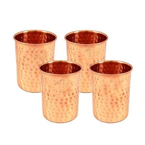 Vidrio metálico de cobre medio liso y medio martillado al mejor precio Nuevo diseñador Uso más popular en el hogar Restaurantes Hoteles Fiestas - Product Image 4