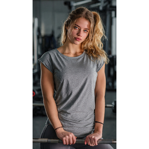 Camisetas Deportivas Extra Grandes para Mujer, Ropa de Gimnasio con Hombros Caídos, Camiseta de Ejercicio con Cuello Redondo, Ajuste Holgado, Camiseta Deportiva para Mujer - Product Image 6