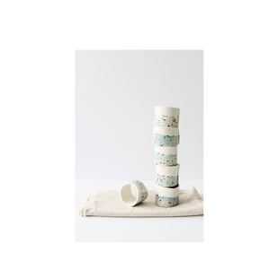 Nouveau designer artisanat rond de serviette en céramique blanche décor de table en porcelaine céramique blanche anneaux de serviette en gros - Product Image 2