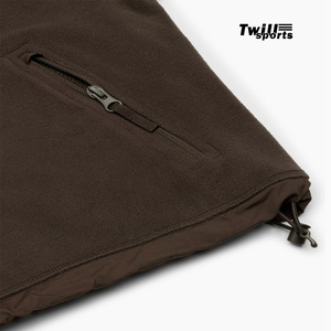 Venta caliente Piel de oveja Polar Fleece Pullover 1/4-Zip Mock Neck Bolsillos de mano con cremallera Cinchable Shockcord Producto terminado - Product Image 5