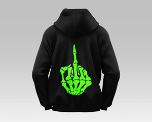 Sweat à capuche épais en molleton 350GSM Coton mélangé, Streetwear d'hiver unisexe, Fabricant avec logo personnalisé - Product Image 4