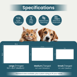 Tapete de Alimentación para Mascotas Yakut Orange, Vintage, Lavable, Personalizado, para Perros y Gatos, Tapete de Piso para Comedero, de Pelo Corto, Personalizado, OEM ODM - Product Image 4
