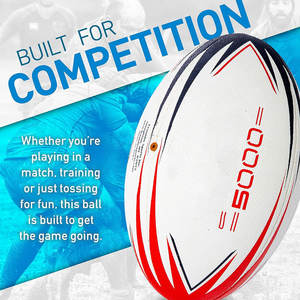 Venta caliente personalizado impreso nombre de la empresa pelota de rugby nuevo estilo de moda Pakistán en línea - Product Image 3