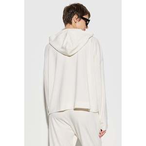 Soft Textured Silky <b>Modal</b> <b>Fabric</b> Hooded Sweatshirt - Product Image 5