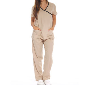 Uniformes Médicos de Spandex con Logotipo Personalizado de Tendencia en 2025 para Enfermeras y Doctoras, Uniforme de Dos Piezas para Hospital Veterinario, Estilo Jogger, Tejido de Punto - Product Image 1