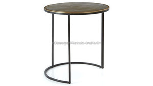 Mesa de Centro Esquinera Pequeña de Diseño Moderno y Sencillo con Toque Antiguo Negro, Venta al por Mayor - Product Image 6
