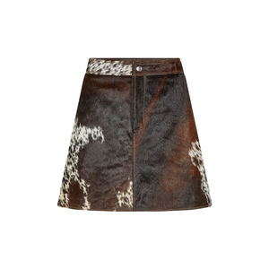 Jupe en cuir de vachette légère et confortable de haute qualité, décontracté, écologique, lavable, antibactérien, dernière mode OEM/ODM - Product Image 1