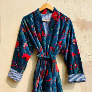 เสื้อคลุมกำมะหยี่ผ้าฝ้ายพิมพ์ลายป่าทำด้วยมือชุดคลุมและชุดคลุมสำหรับฤดูหนาวให้ความอบอุ่นเหมาะสำหรับเป็นของขวัญคริสต์มาส - Product Image 1