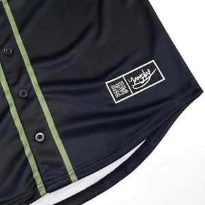 Camisetas coloridas de béisbol Patrón de costura Botón Abajo Jersey de béisbol Camisa de manga corta - Product Image 5