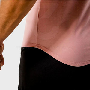 Ropa Deportiva Profesional para Hombre, Camisetas de Gimnasio de Tela Tejida, Transpirables, de Secado Rápido, Manga Corta, Alta Calidad - Product Image 5