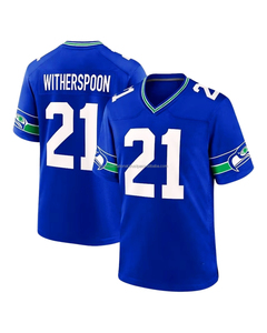 Maillots de football américain brodés de paillettes avec nom du joueur 100% polyester Prêt à expédier Meilleure qualité Jersey cousu - Product Image 4