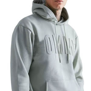 Dernier design, sweat-shirts à capuche en taille plus pour hommes, hiver, gaufrage, uni, teinture unie, respirant, logo personnalisé, haute qualité, fabriqué au Pakistan - Product Image 5