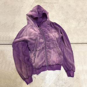 Sweat à capuche zippé personnalisé avec logo, 500 GSM, en coton épais, double couche, respirant, séchage rapide, teint uni, avec poche - Product Image 2
