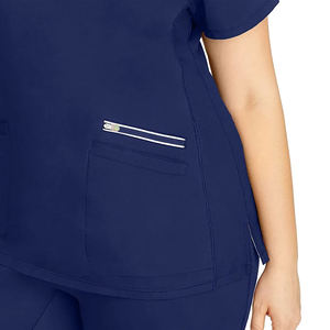New Fashion Medical Uniforms scrub,nurse Joggers Scrubs <b>Sets</b> Uniforms Stand collar short sleeve hospital nurse uniform suit - Product Image 4