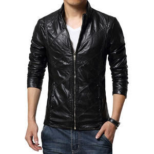 Veste en cuir pour homme de haute qualité, fermeture éclair, manches longues, style le plus récent, vêtement d'extérieur en cuir pour homme - Product Image 5