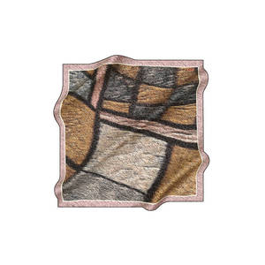 Écharpe en satin de polyester imprimée numériquement - Motif géométrique à pois - Printemps, été, automne - Product Image 2