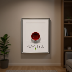 BASIC PLA STYLE <b>Plastic</b> <b>Frame</b> Metallic Silver PLA01 AACR23 60x80cm for Bubola & Naibo Readymade Product Category - Product Image 3