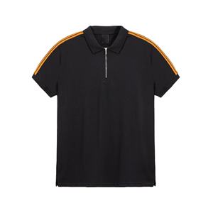 2025 hombres Smart Casual para Polo camisa cuello con cremallera 100% algodón antiarrugas camiseta al por mayor OEM ODM Casual algodón poliéster - Product Image 3