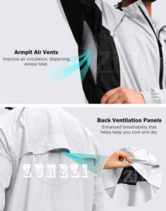 Chaleco de Seguridad Oxford Impermeable de Invierno Clase 2, Negro, de Algodón, con Cinta Reflectante Fluorescente 3M y LED Intermitente - Product Image 4