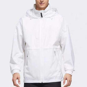 Nueva llegada 2025 logotipo personalizado hombres peso ligero impermeable chaqueta cortavientos diseño de moda transpirable de punto para el invierno - Product Image 5